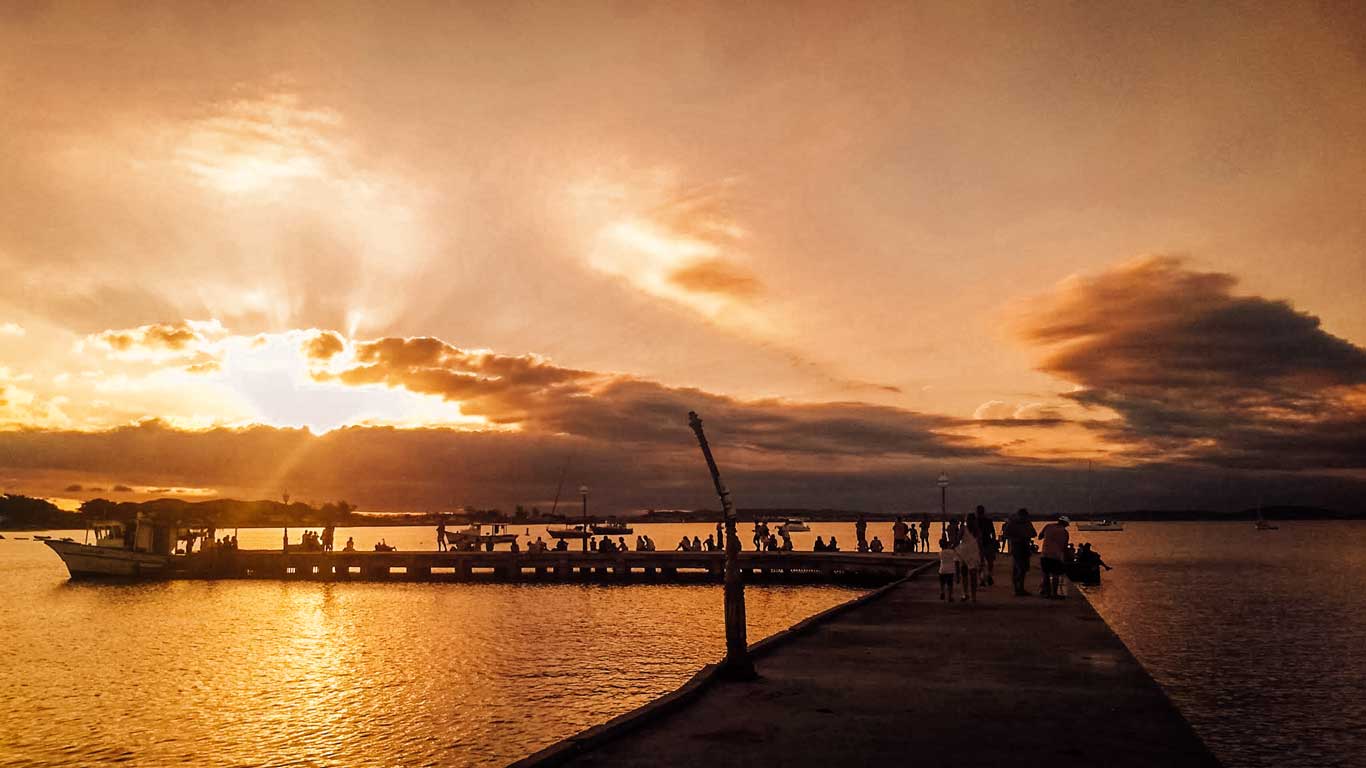 Puesta de sol en Puerto da Barra