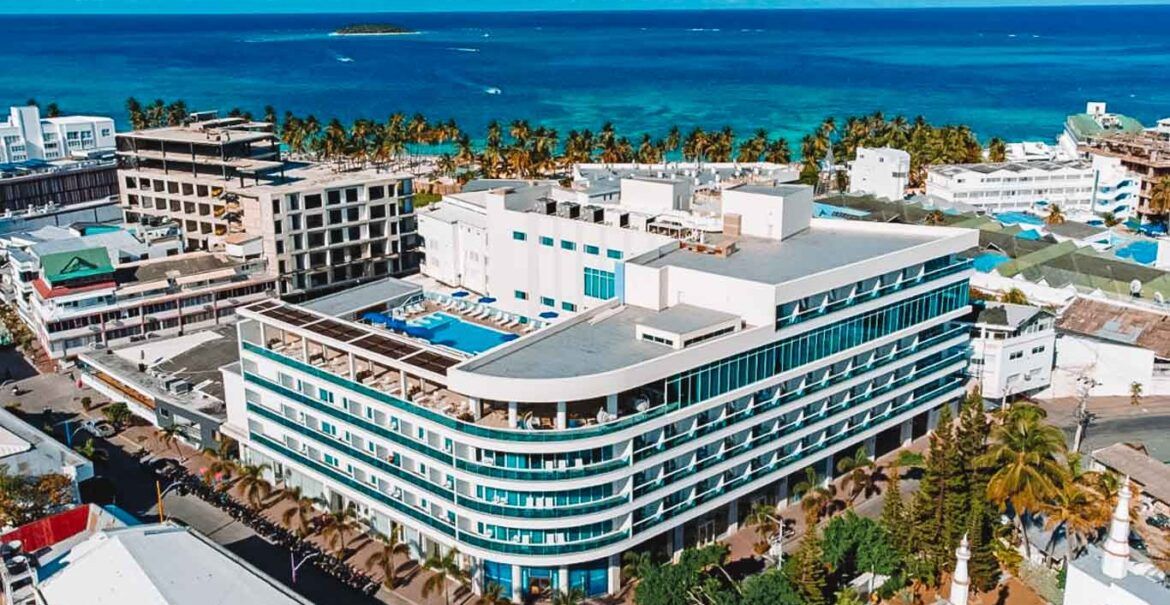 Vista del Aquamare Hotel San Andrés