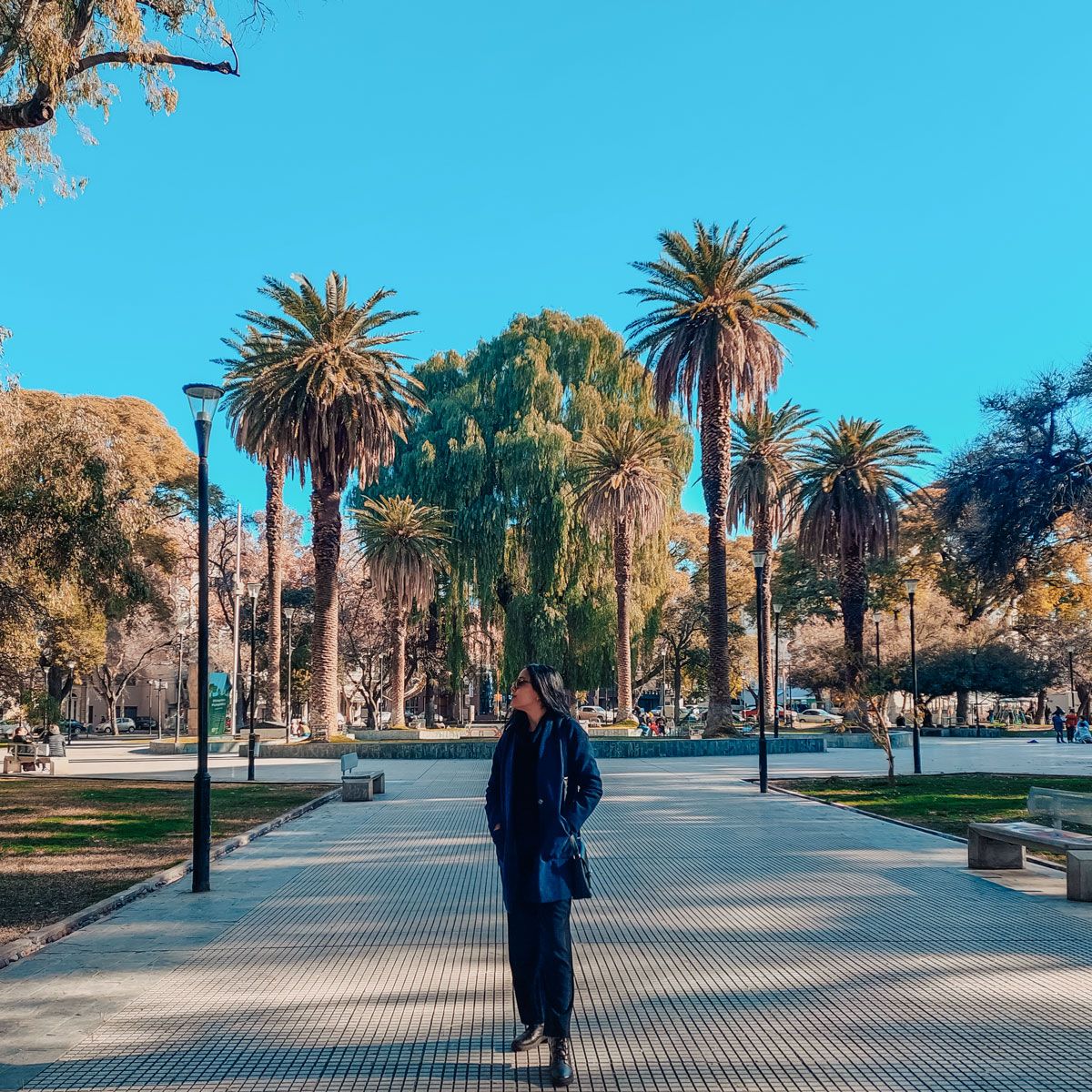 Plaza Chile de Mendoza en Argentina