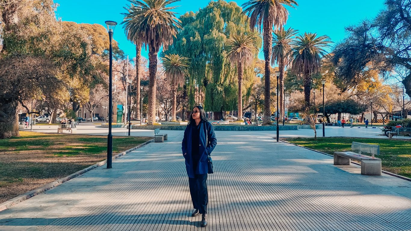 Plaza Chile de Mendoza en Argentina