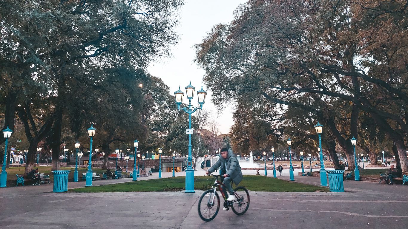 Plaza Independencia en Mendoza, Argentina