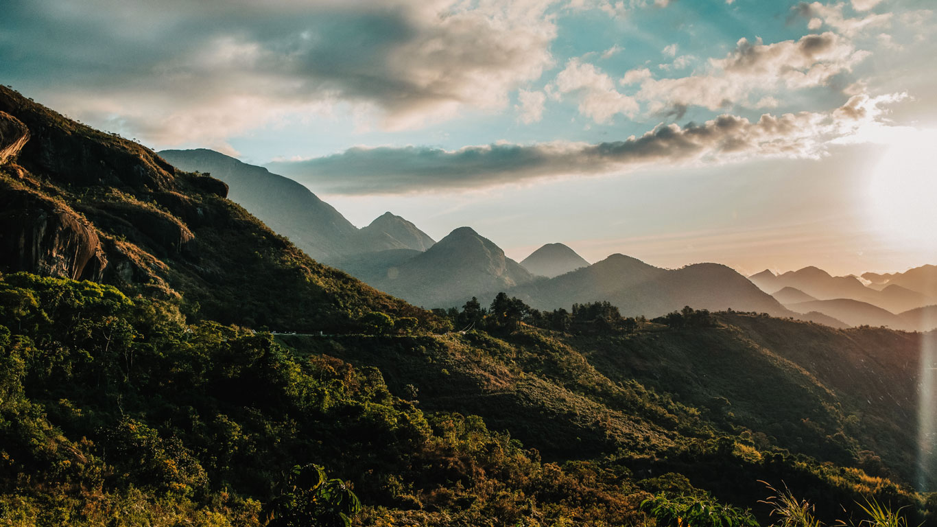 Imagem da natureza em Petrópolis no Rio de Janeiro.