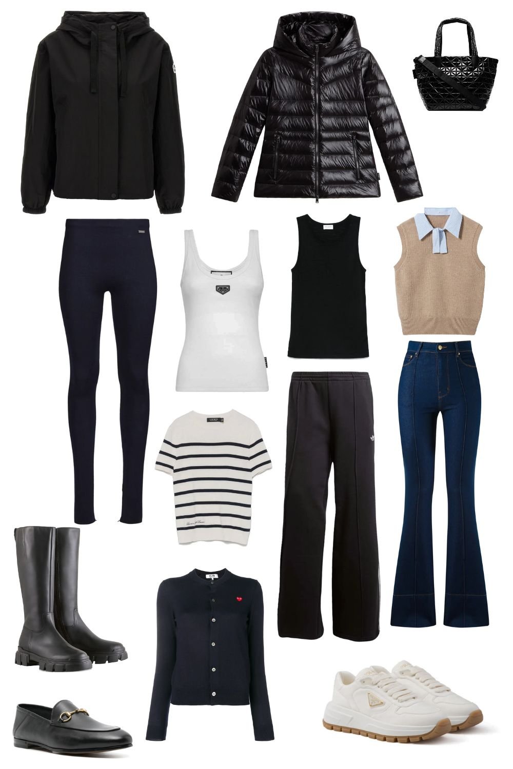 Cuadro con sugerencias de qué llevar en la maleta para Bariloche en noviembre.